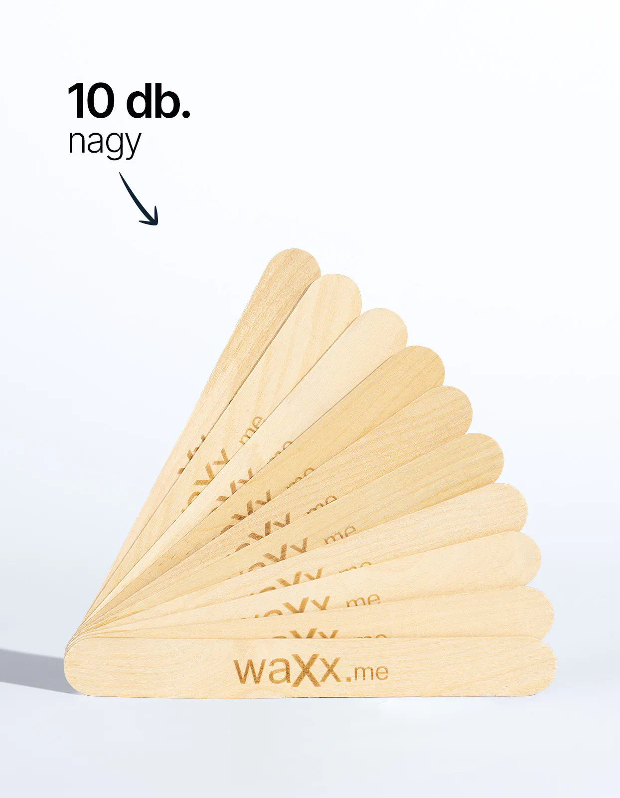 Nagy fa spatulák - 10 db.