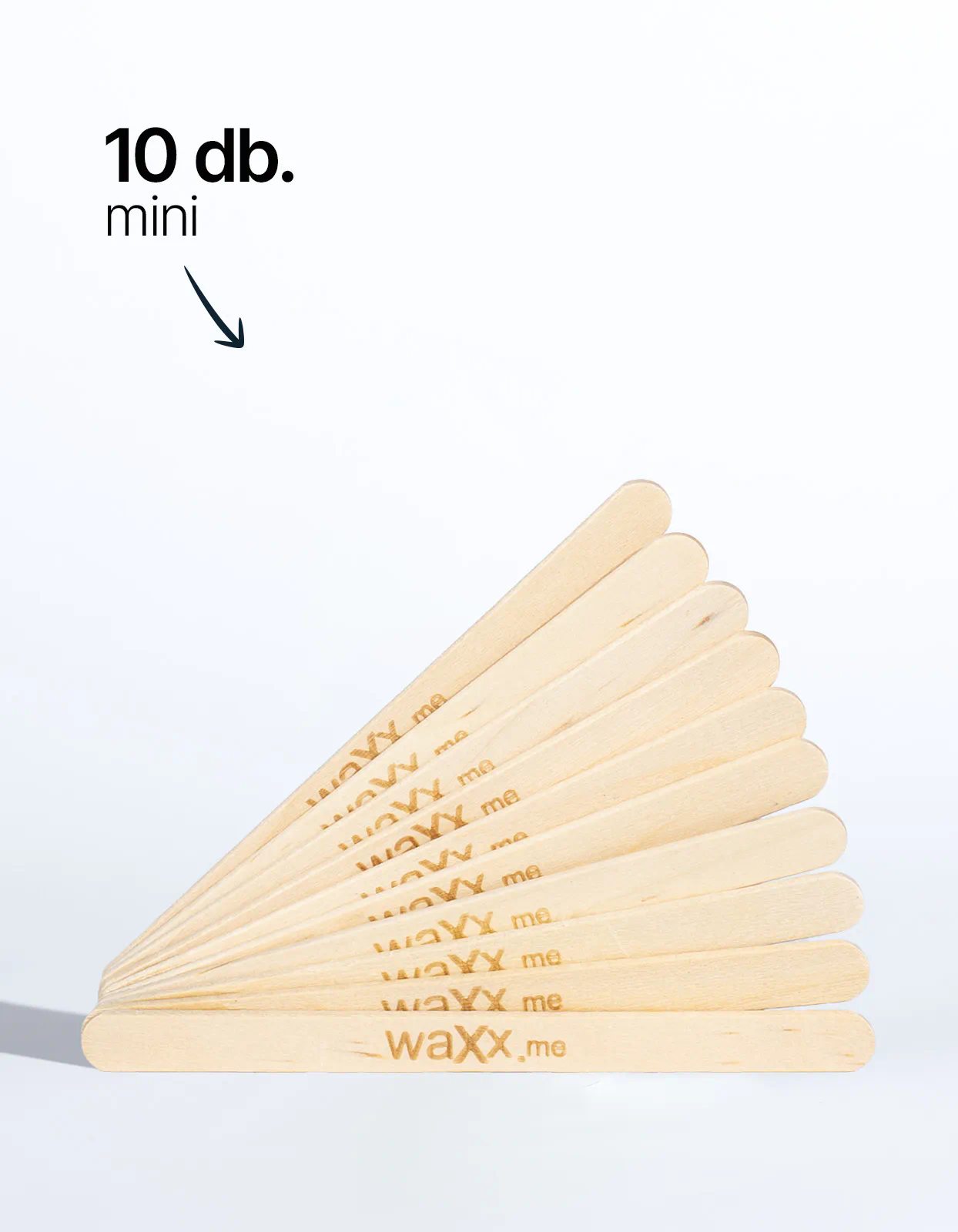 Mini fa spatulák - 10 db.