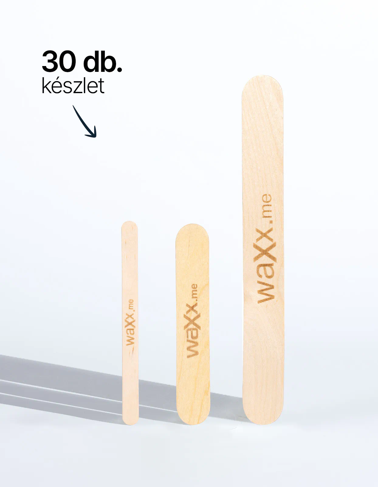 3 méretű spatulakészlet - 30 db.